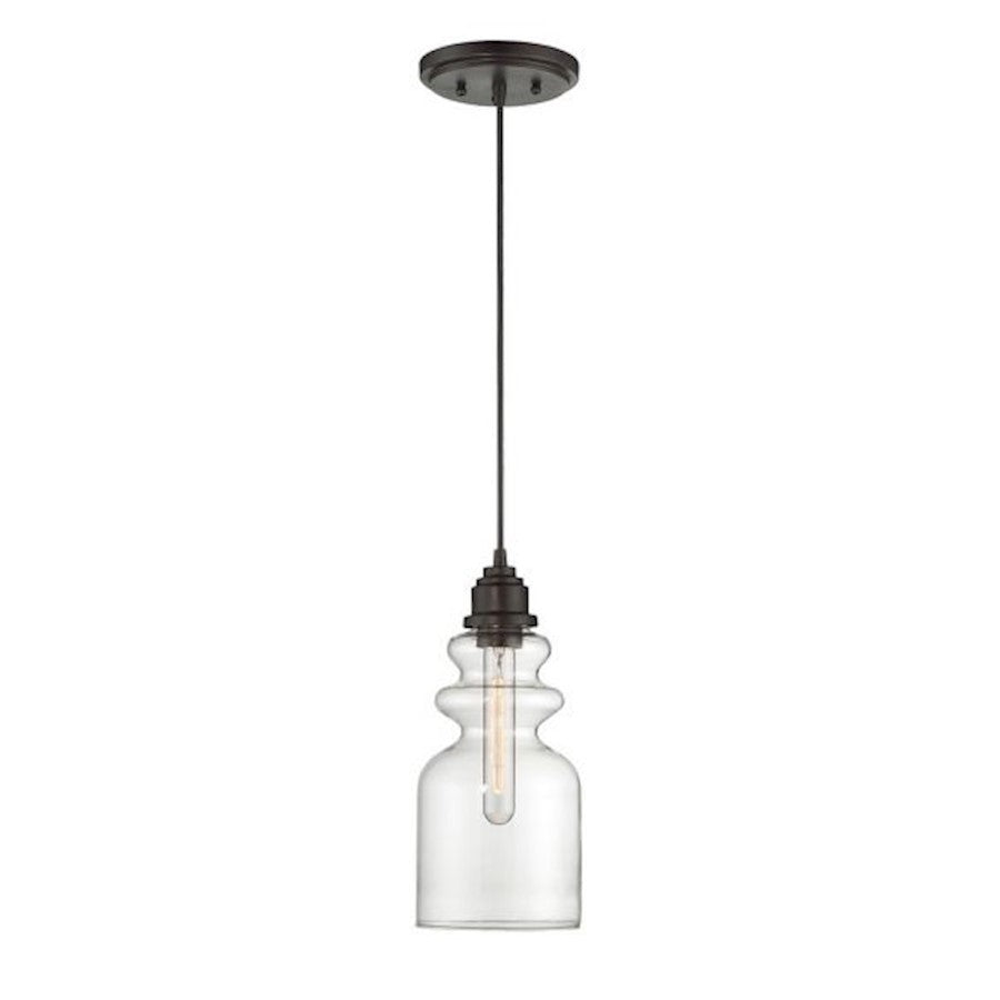 1 Light 10" Mini Pendant, Oil Rubbed Bronze