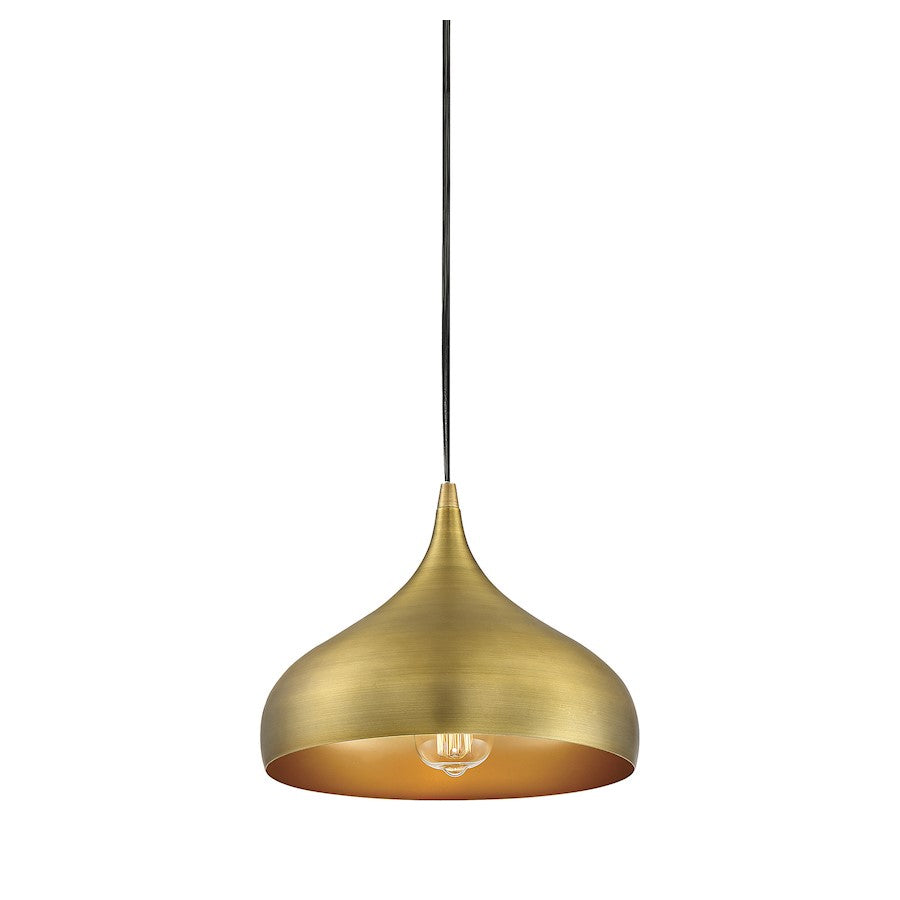 1 Light Plug-In Mini Pendant, Matte Black