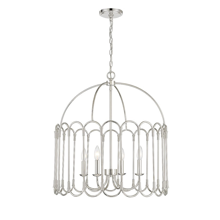 4 Light 24" Pendant, Matte Black