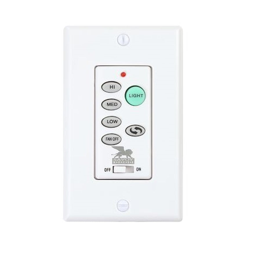 Savoy House Wall Control and Receiver for Fan D'Lier, White