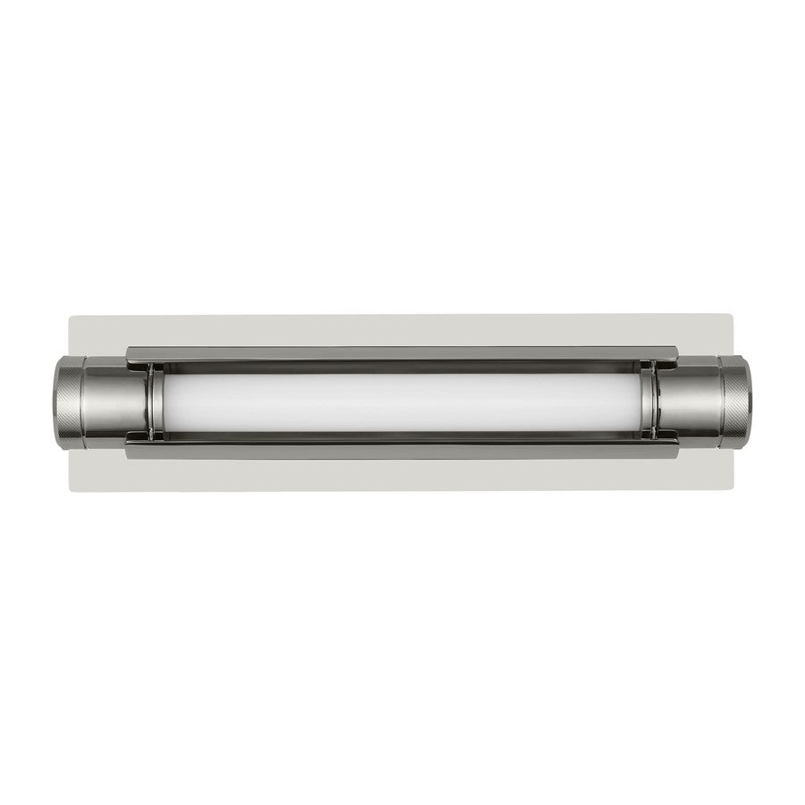 Visual Comfort Modern Capa 1 Light 18" Bath Vanity, Pol Nickel