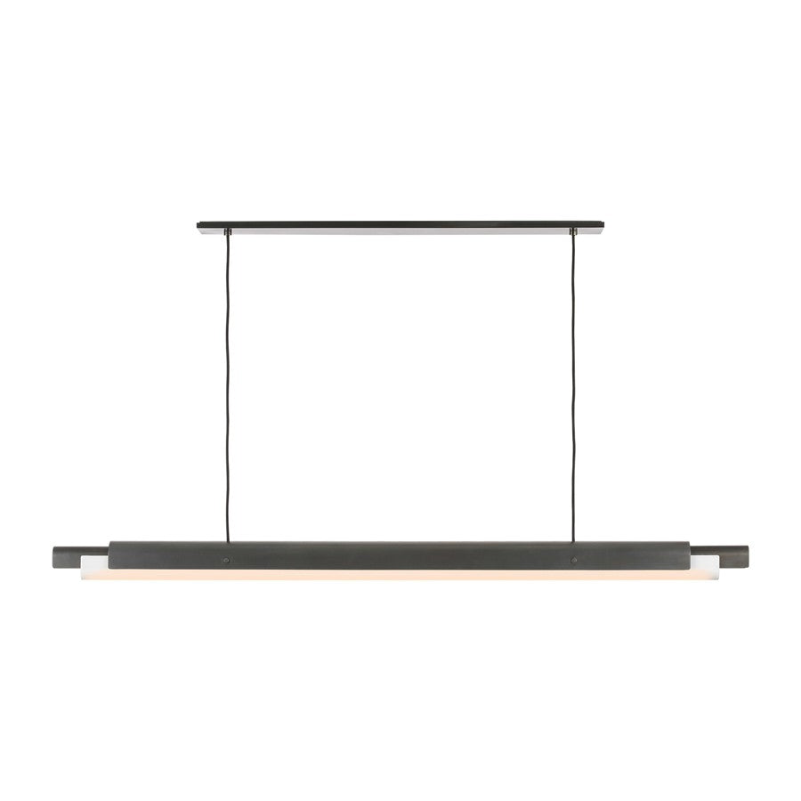 Visual Comfort Modern Ambrose 1 Light 72" Linear Chandelier, BZ