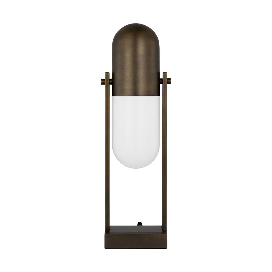 Visual Comfort Modern Capsule 1 Light 5.2" Table Lamp, Brass