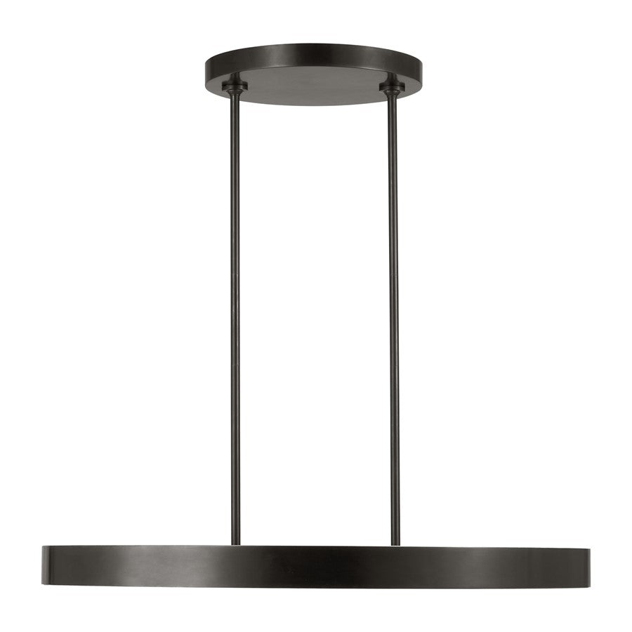 Visual Comfort Modern Wyllis 1 Light 36" Chandelier, Bronze