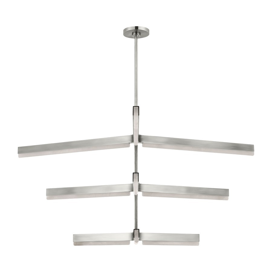 Visual Comfort Modern Linea 9 Light 56" Chandelier, NK