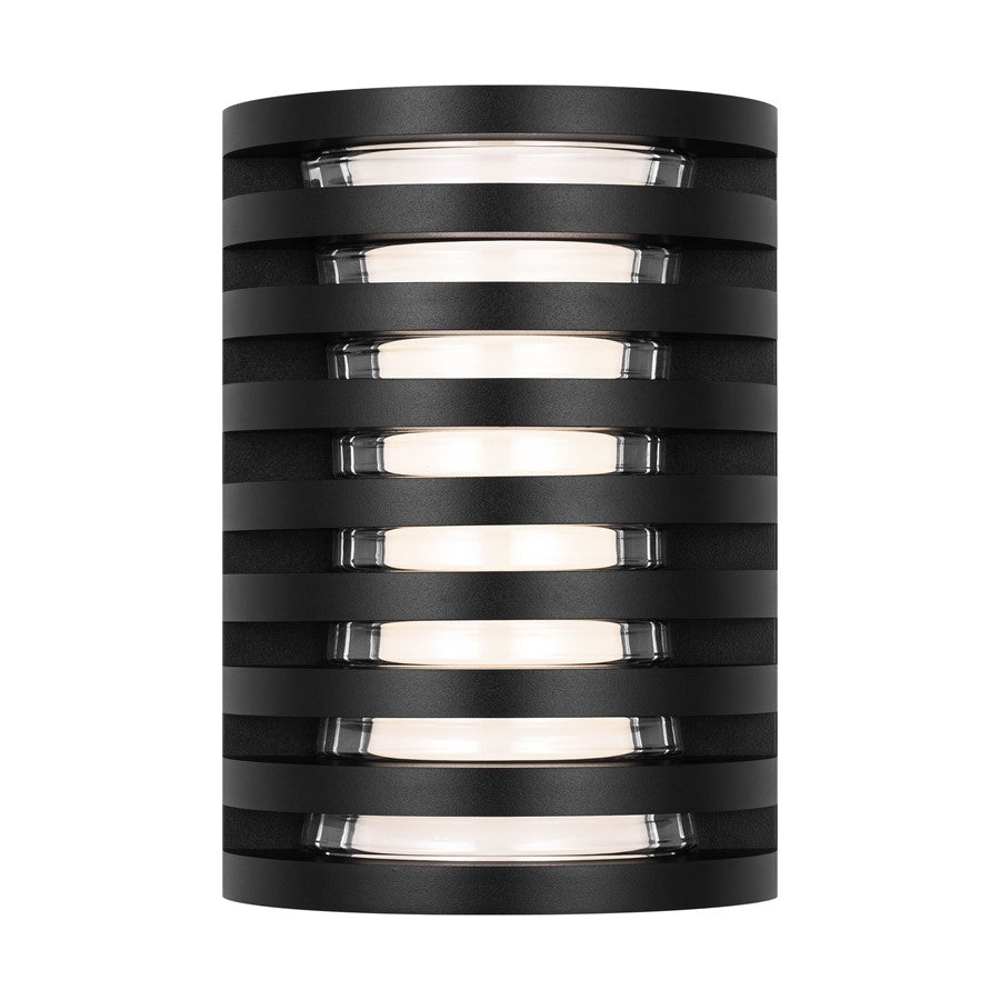 Visual Comfort Modern Quoddy 1 Light 9" Outdoor Sconce, Black