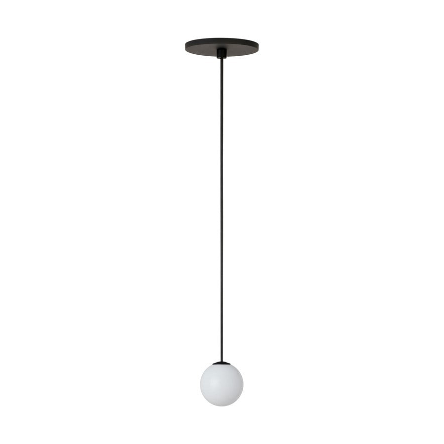 Visual Comfort Modern Orbet 1 Light 3" Pendant, Nightshade Black