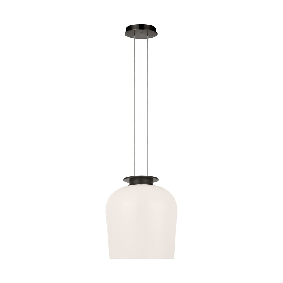Visual Comfort Modern Vetro 1 Light 12" Pendant, Bronze