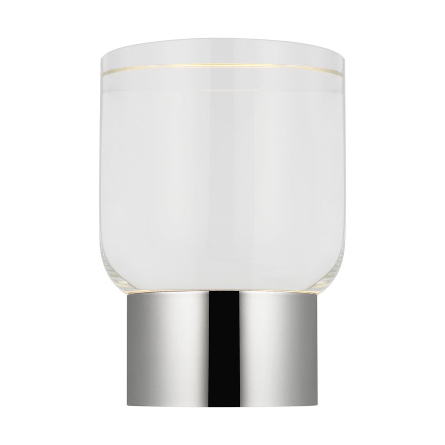 Visual Comfort Modern Caspe 1Lt 7" Rechargeable Table Lamp, NK