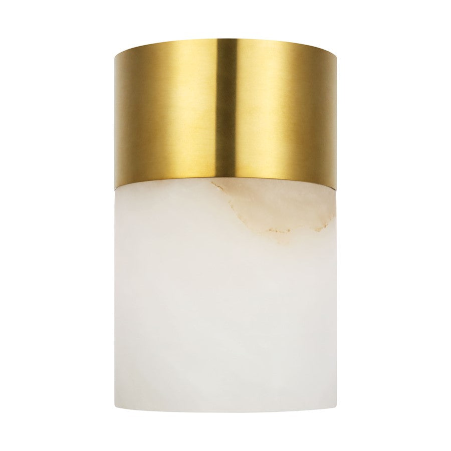 Visual Comfort Mod Caspe Alabaster 6" Rechargeable Lamp, BS