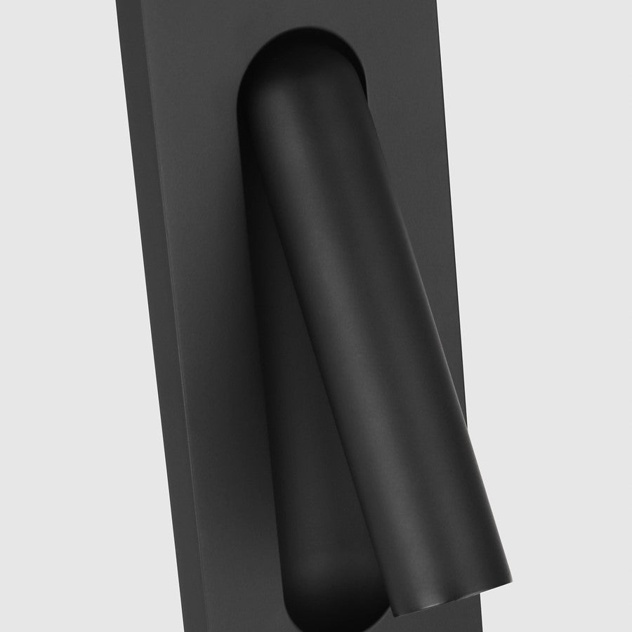 Visual Comfort Modern Ponte 1 Light 7" Task Sconce, Black