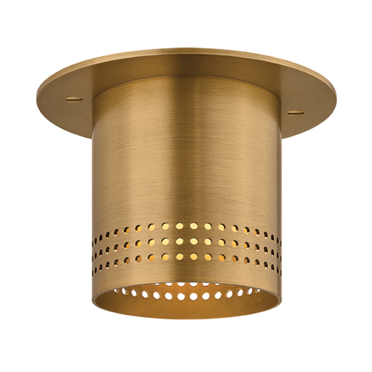 Troy Lighting Berg 1 Light Flush Mount, Patina Brass