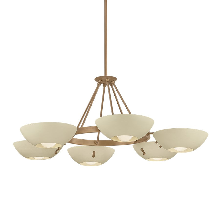 Troy Lighting Alturas 6 Light Chandelier, Patina Brass - F2141-PBR-SSD