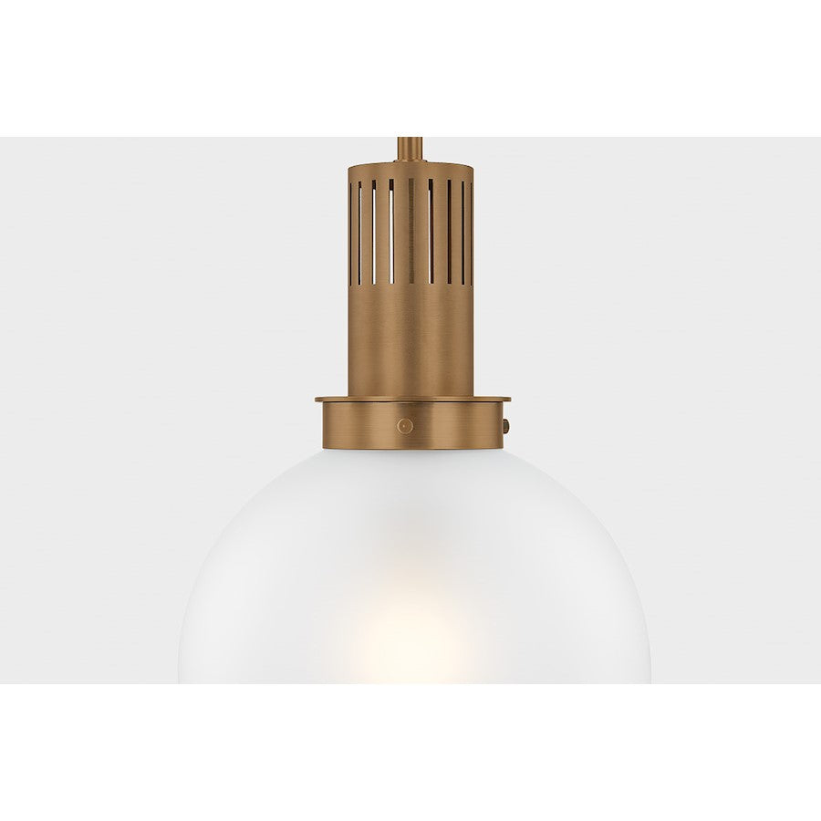 1 Light 12" Pendant, Brass