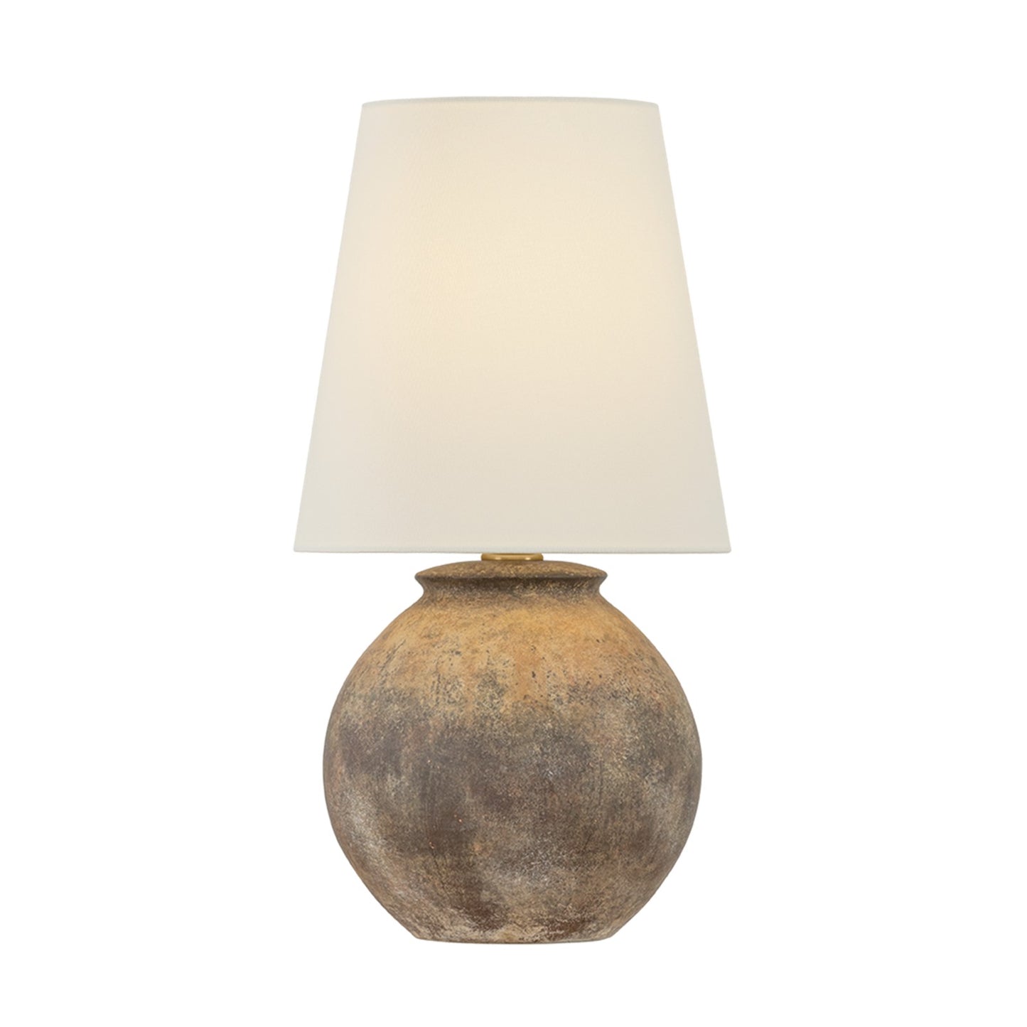 Troy Lighting Zeal 1Lt Table Lamp, Brass/Off White Linen