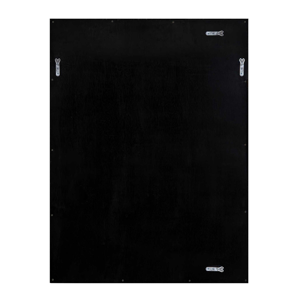 Uttermost Abraham 36x48in Tamarind Wood Mirror | Layered Wood Frame with Black Iron Border | Living Room & Entryway Wall Mirror | Model 8407