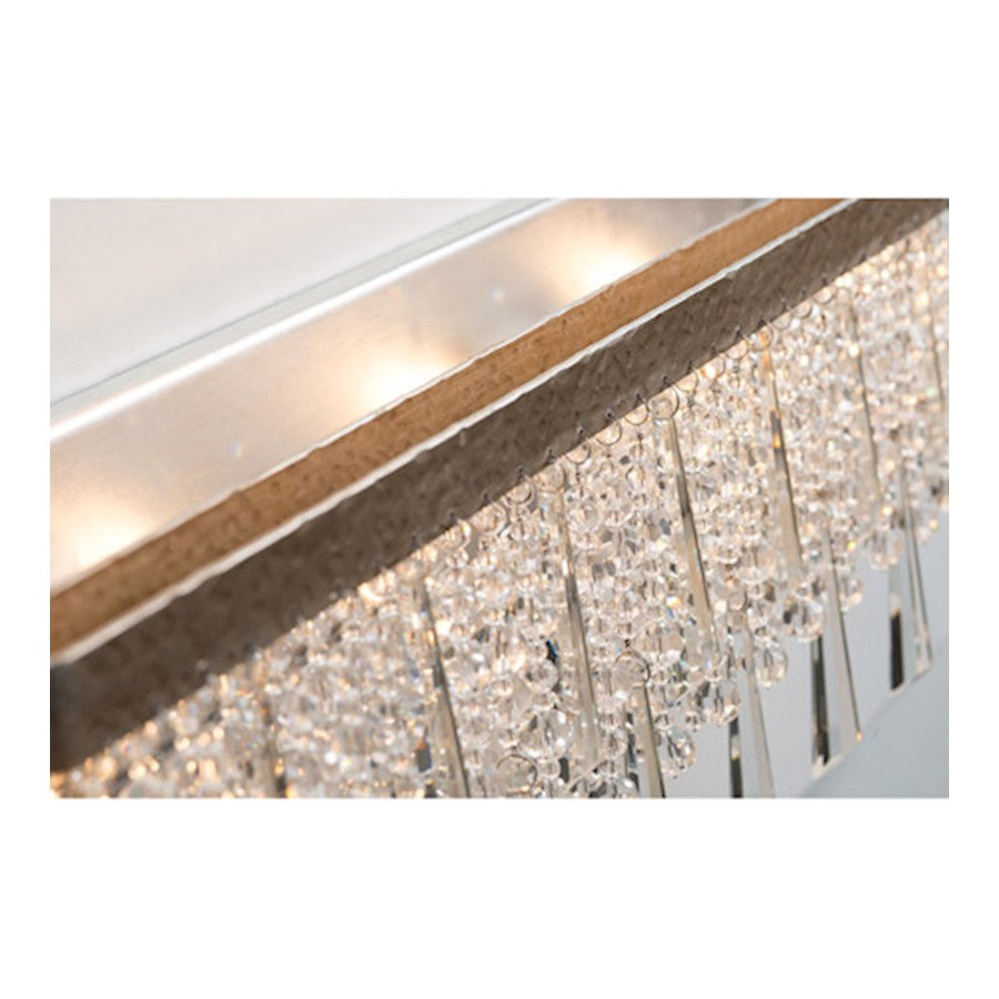 3 Light Bathroom Vanity Light, Silver