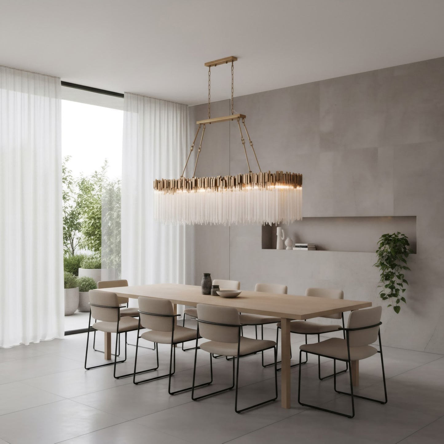 Varaluz Matrix 12 Light Pendant, Havana Gold