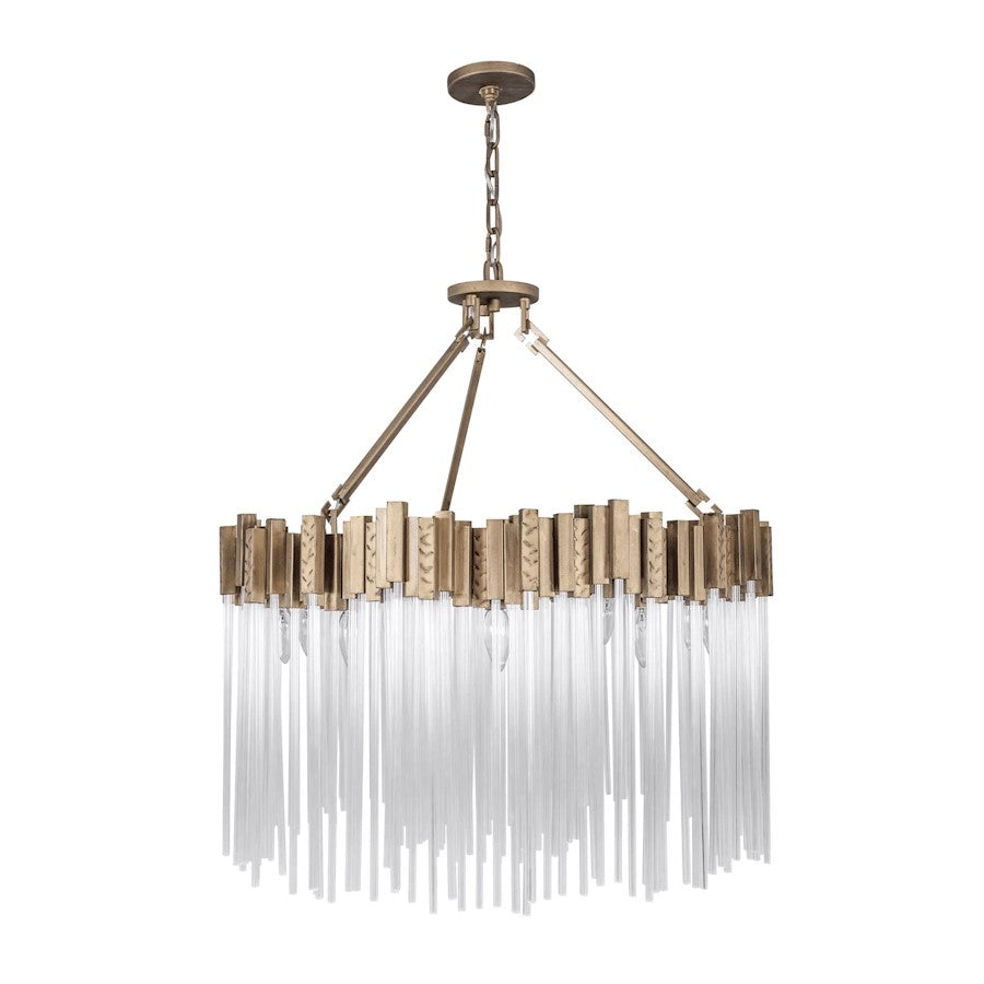 Varaluz Matrix 12 Light Pendant, Havana Gold - 309P12HG