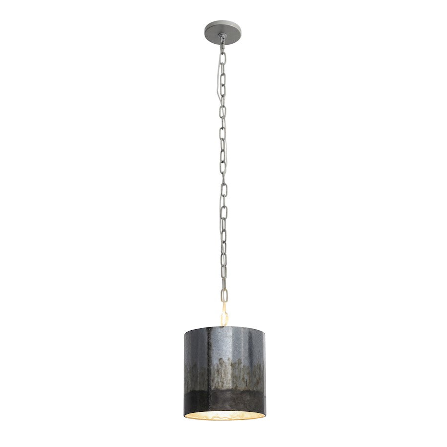 1 Light Mini Pendant, Ombre Galvanized