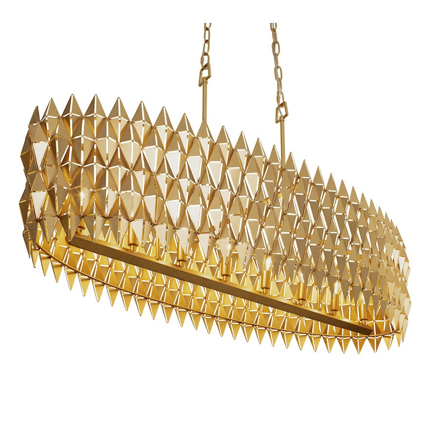 Linear Pendant, French Gold