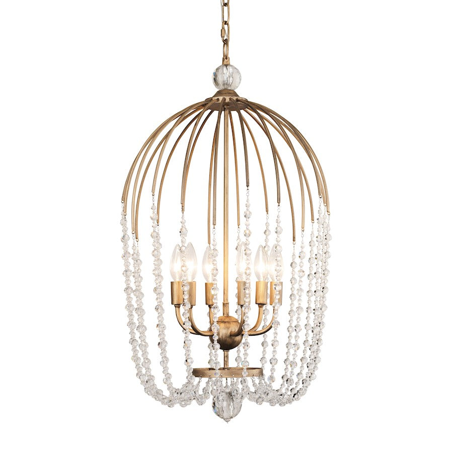 Voliere Crystal Pendant, Havana Gold