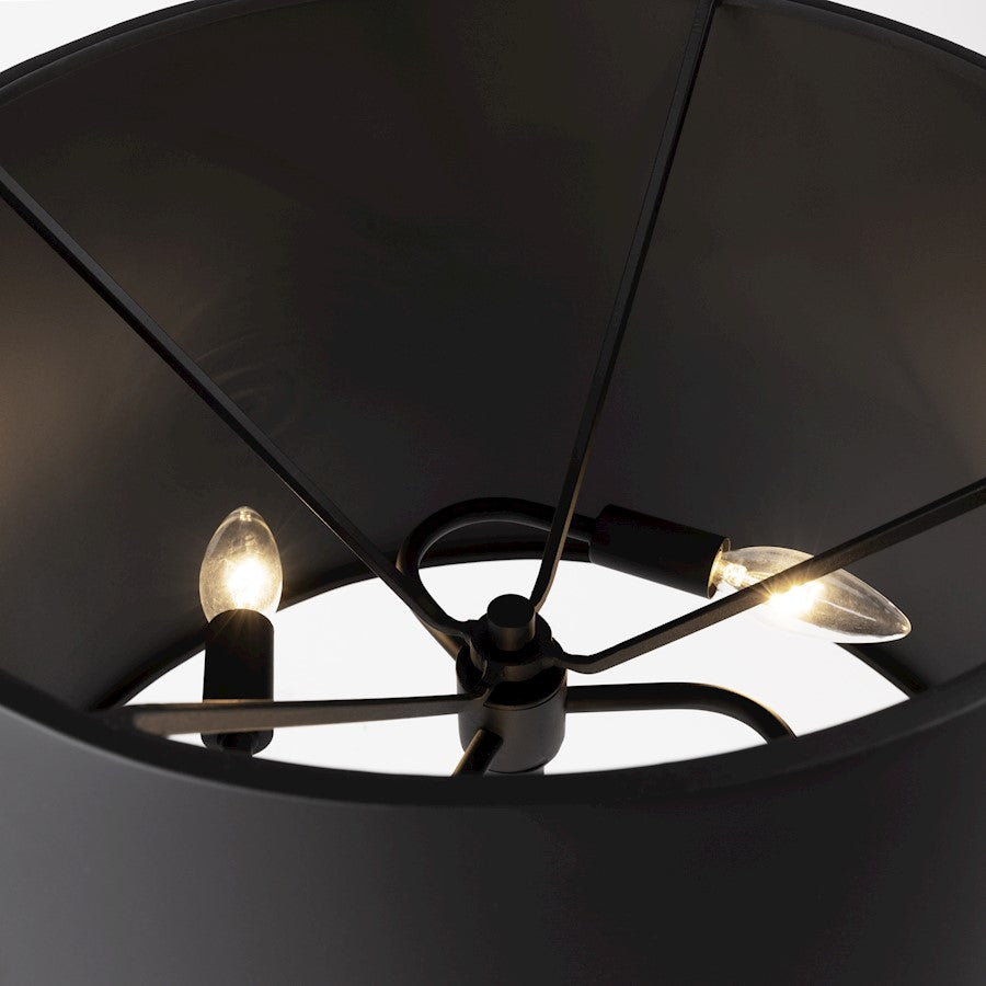 Giustino Table Lamp, Matte Black/Matte Black