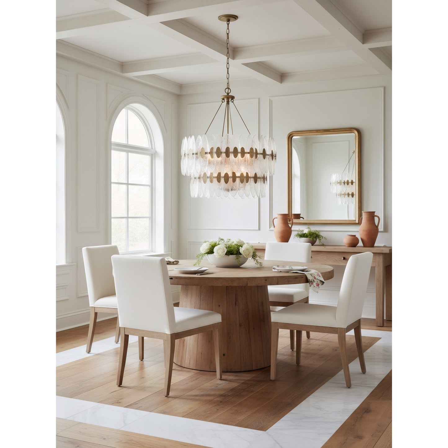 Varaluz Aurora 14 Light Pendant, Havana Gold/Clear