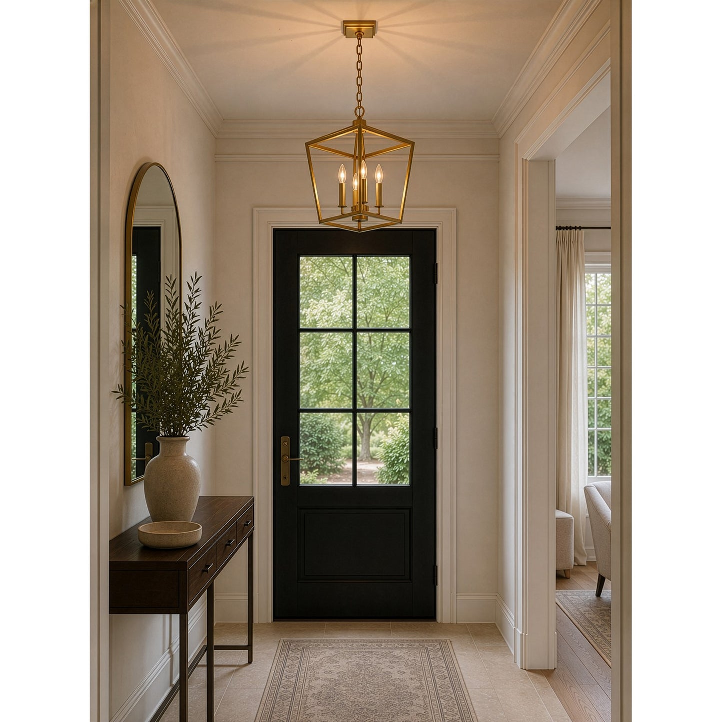 Varaluz York 1 Light Pendant, Brushed Brass
