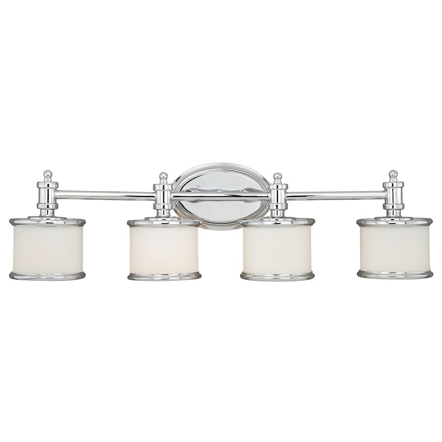 4 Light Bathroom Vanity Light, Chrome