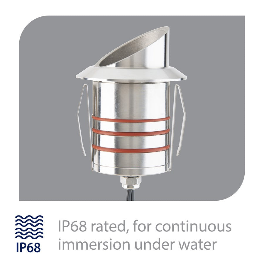 WAC Lighting Colorscaping 1 Light 2111 Path Indicator Light, Steel