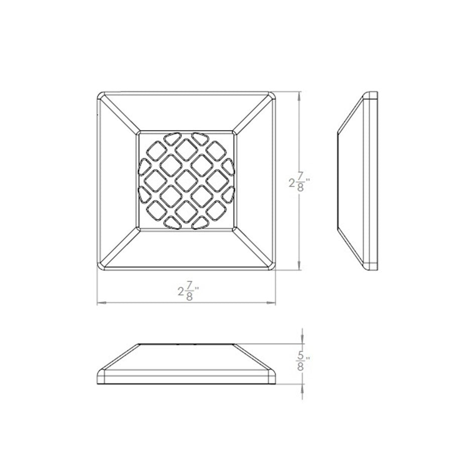 WAC Surface Mount 1Lt 531 Path Indicator Light, 2700K, Bronze Steel