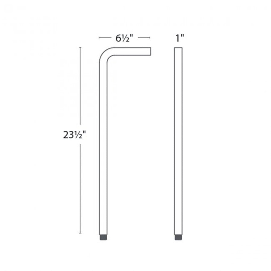 WAC Balance Path/Area Light, 3000K, Solid Brass Coated/Bronze/Frost