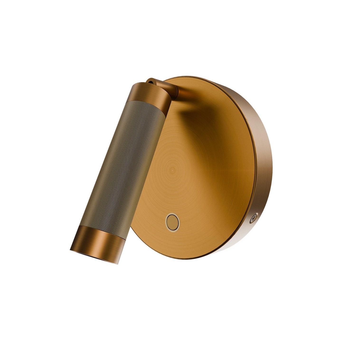 WAC Lighting Erle 1-Light Reading Light | Modern Aged Brass Aluminum and PC Diffuser | Bedroom & Office Task Light | 5.88 x 5.88 x | Model BL121606-AB