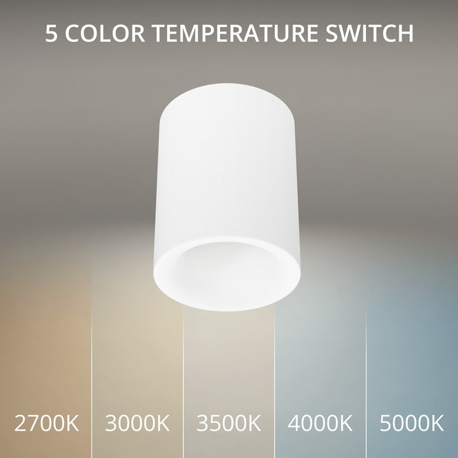 WAC Zoron 1Lt 3.5" RD RL Flush Mount/Narrow Beam/Arc Trim White