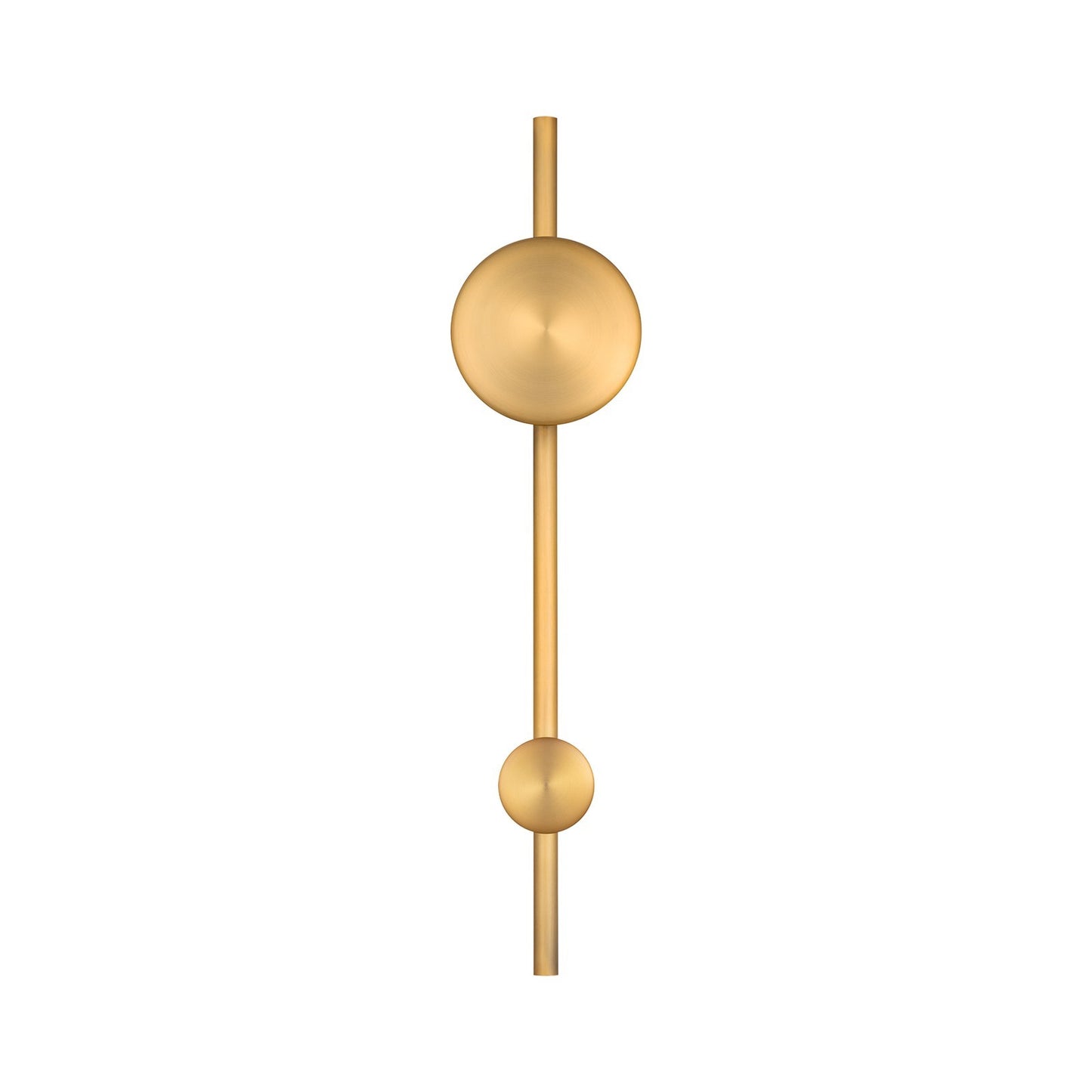 WAC Lighting Clocker 28in 1-Light Wall Sconce | Modern Aged Brass Aluminum and Frosted Acrylic | Living Room & Hallway Accent | 6 x | Model WS124628-AB