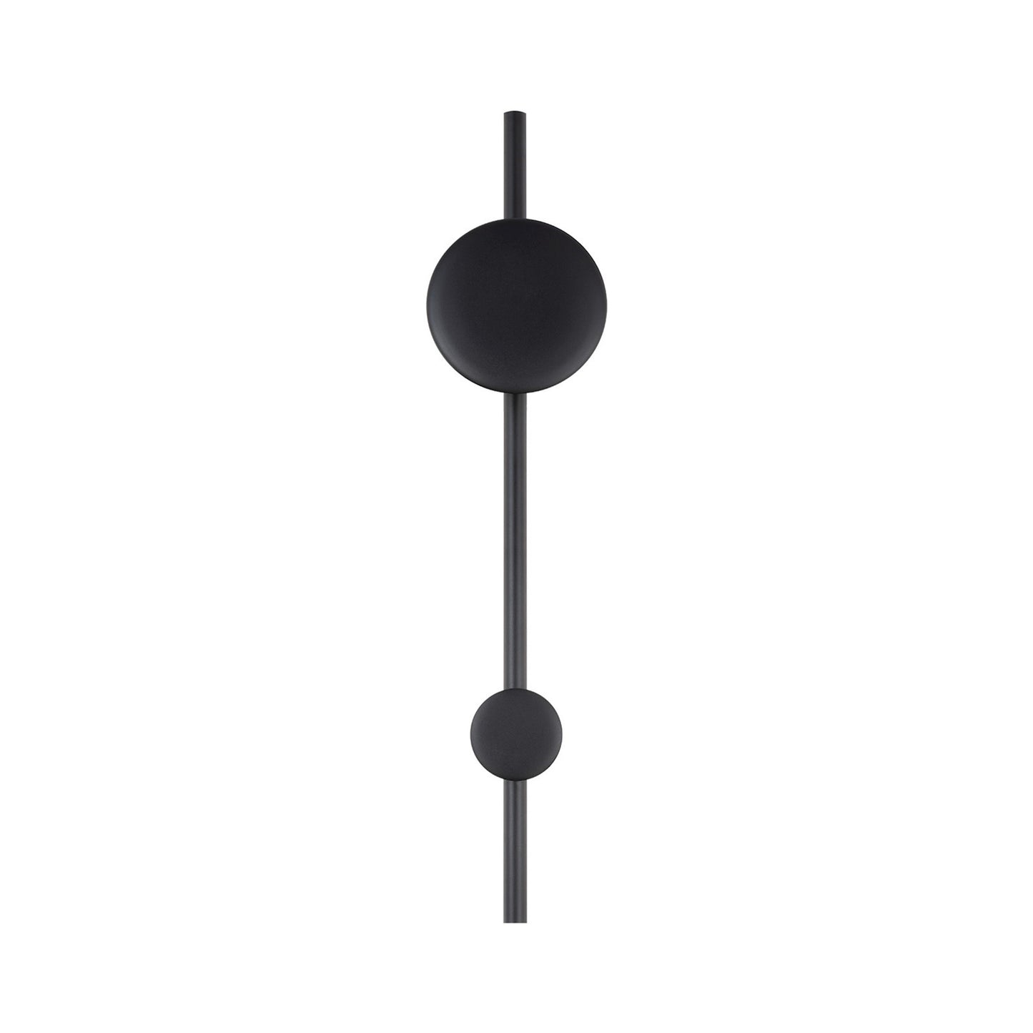 WAC Lighting Clocker 1-Light Wall Sconce | Modern Black Aluminum and Frosted Acrylic | Bedroom & Hallway Accent Light | 6 x 3.5 x 28 | Model WS124628-BK