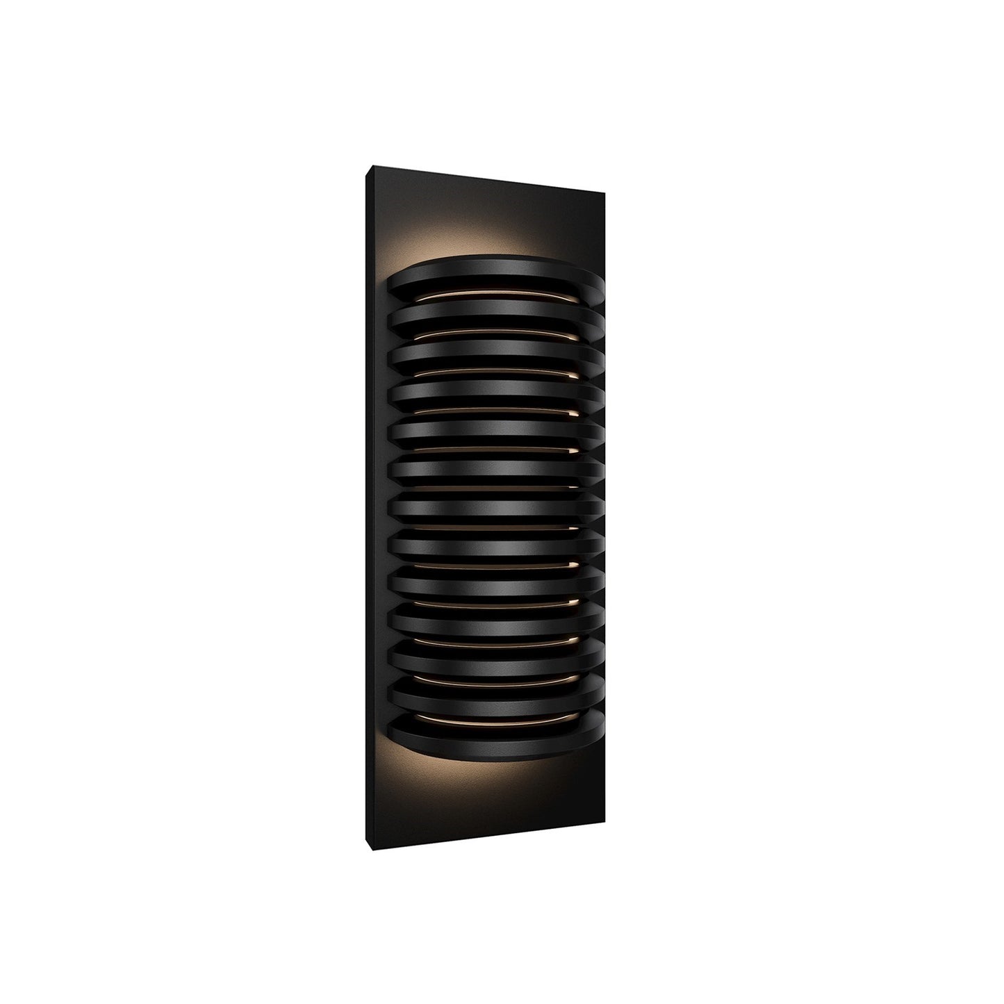 WAC Lighting Loome 1-Light Outdoor Wall Sconce | Modern Black Aluminum and Acrylic Diffuser | Entryway & Covered Porch | 6 x 3 x 16 | Model WSW112616-BK