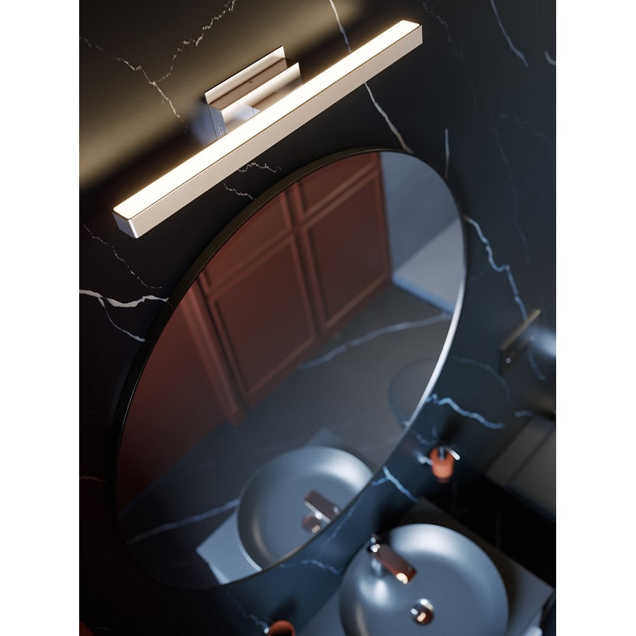 AFX Lighting Brock 2LT 18'' LED Vanity, Satin Nickel/White