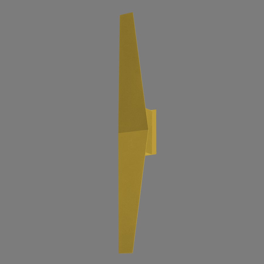 AFX Lighting Brink 1 Light 24" LED Wall Sconce, Gold/White