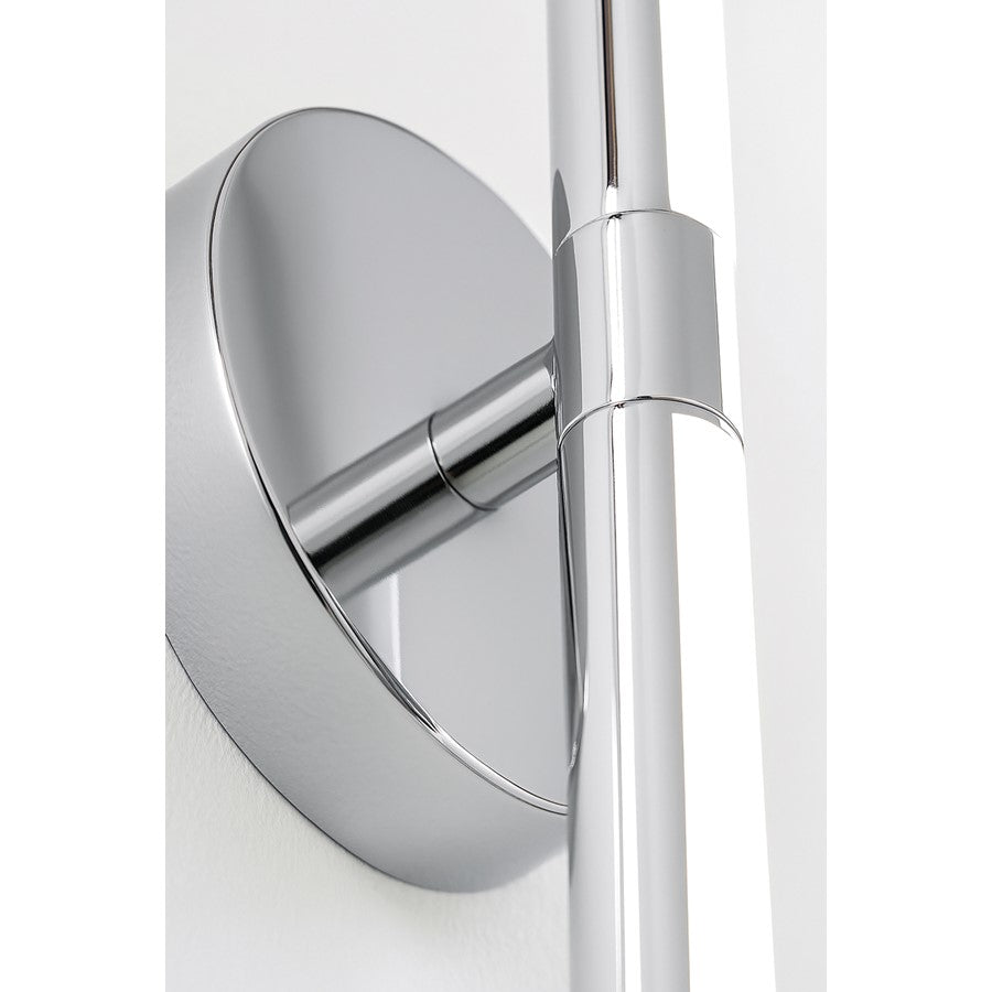 AFX Lighting Chicago 1Lt 17" LED Vanity Light, Chrome/White