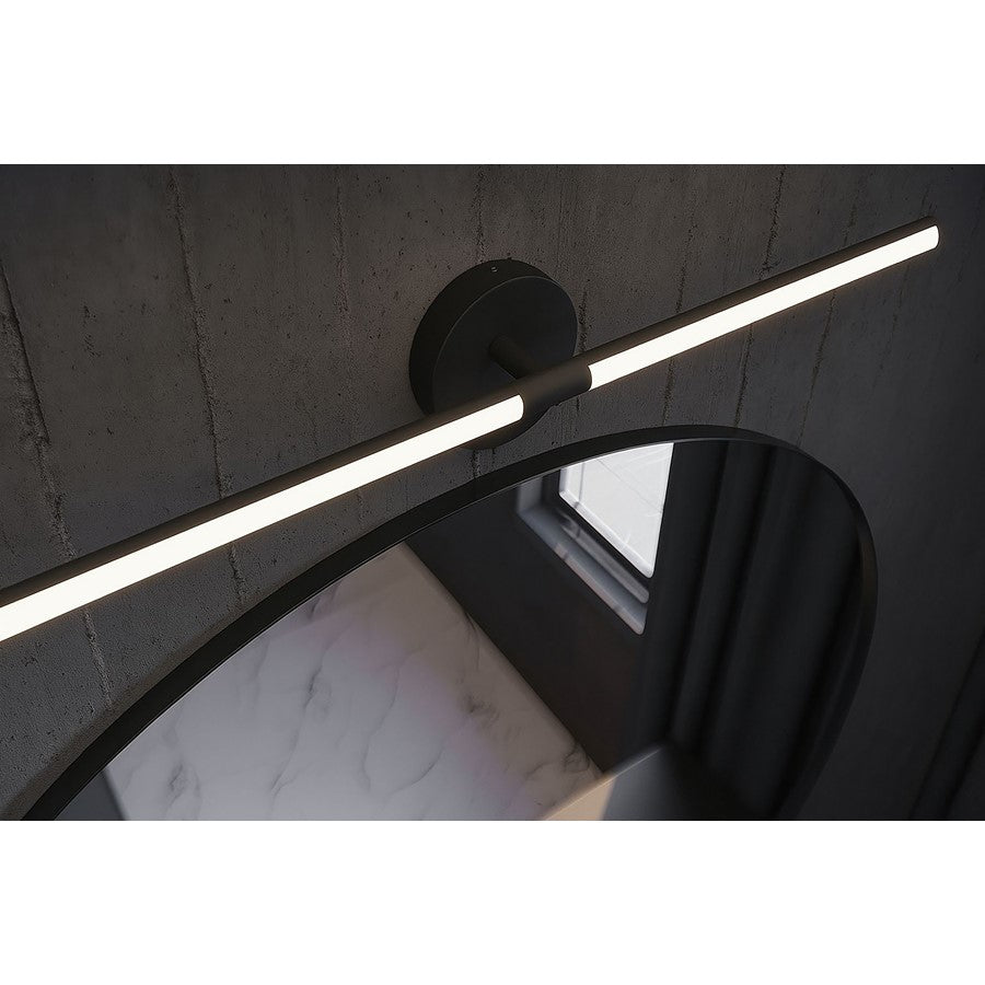 AFX Lighting Chicago 1 Light 32" LED Vanity Light, Black/White