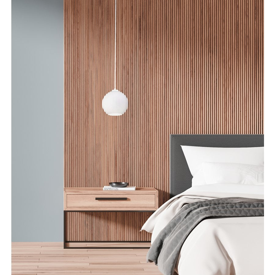 AFX Lighting Cleo 8" Med Base Pendant, White/White