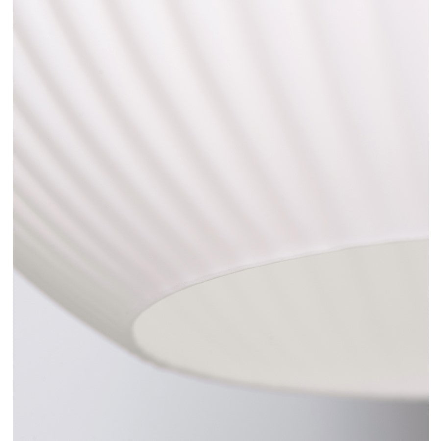 AFX Lighting Cleo 8" Med Base Pendant, White/White