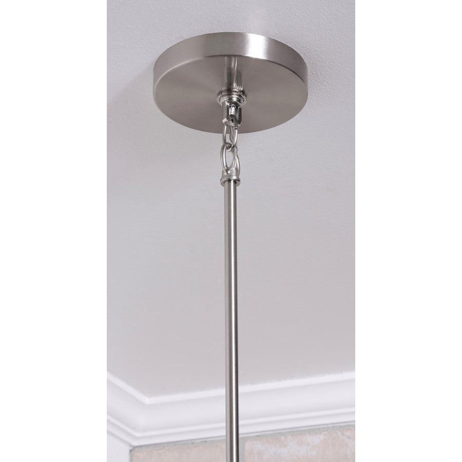 3 Light 18" Pendant, Nickel