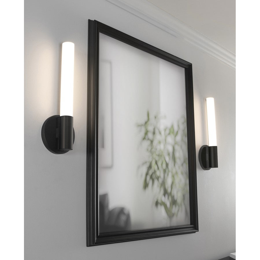 AFX Lighting Dion 1 Light Sconce, Black/White