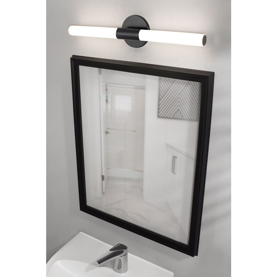 AFX Lighting Dion 1 Light 36" Vanity, Black/White