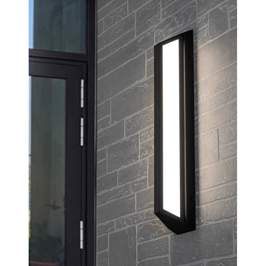 AFX Lighting Fulton 1 Light 24" Outdoor Sconce, Black/White
