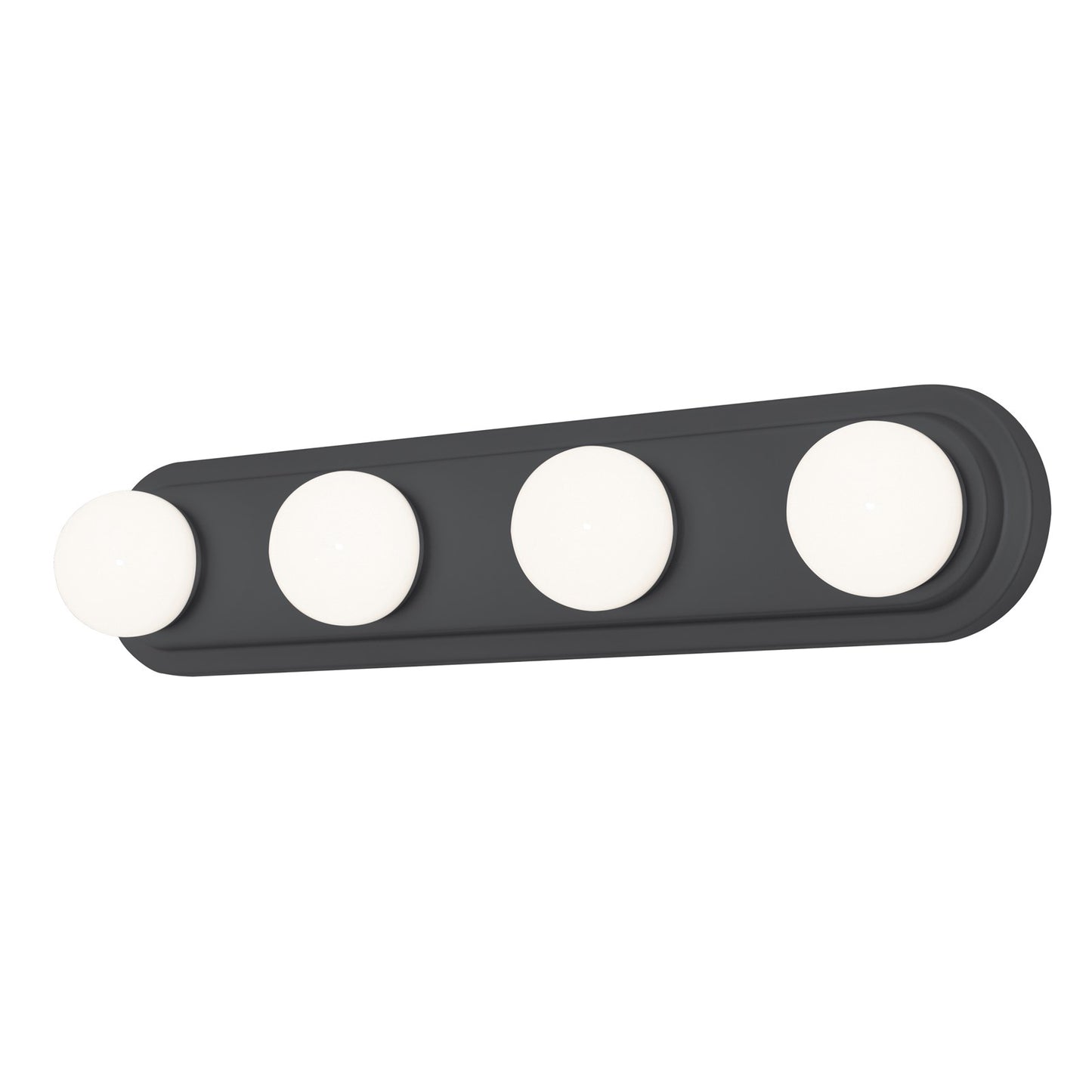 AFX Lighting Hollywood 4 Light 24" Vanity Light, Black/White