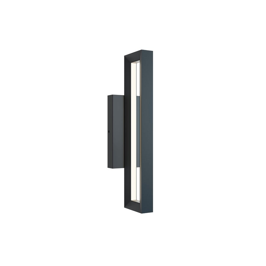 AFX Lighting Liam 2LT 18'' LED Outdoor Sconce, Black/White - LEMW0518LAJUDBK
